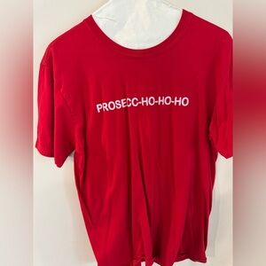 Proseco-ho-ho-ho Medium Adult Shirt in Red